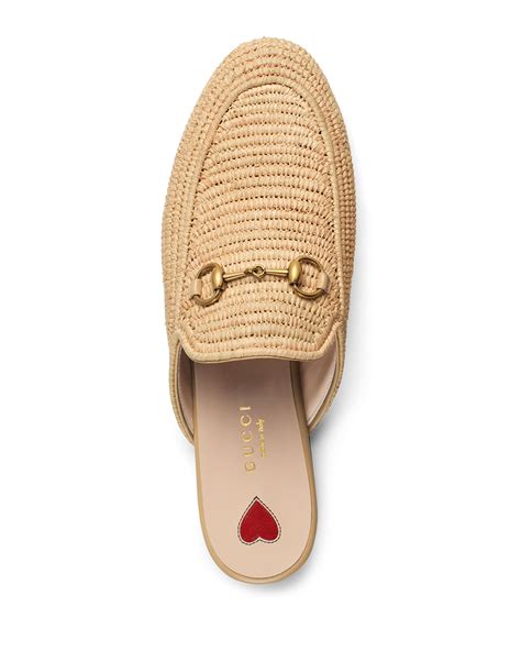 mules gucci raffia|gucci mule review.